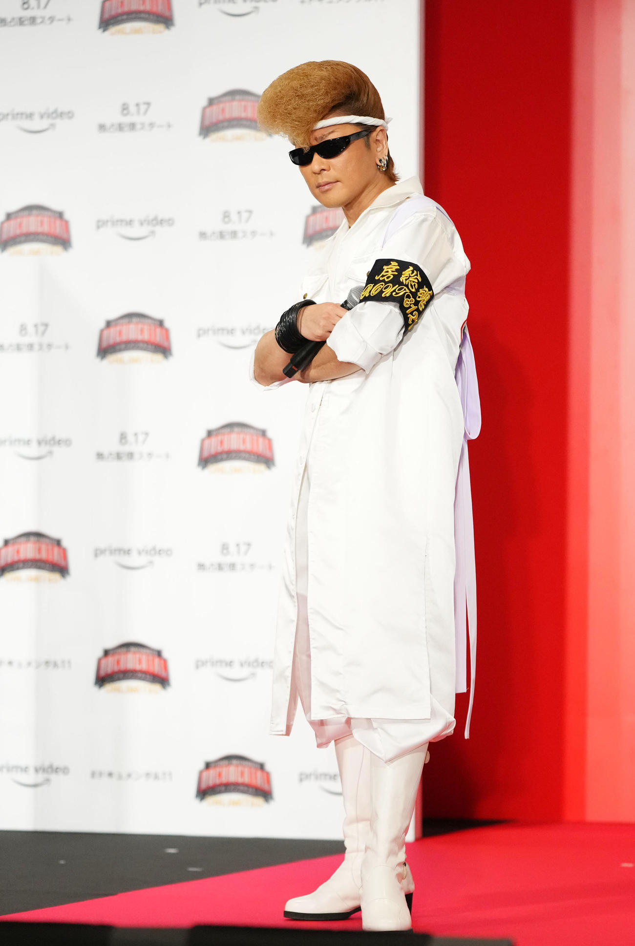 ドキュメンタルシーズン11記者会見に登場した綾小路翔（撮影・横山健太）