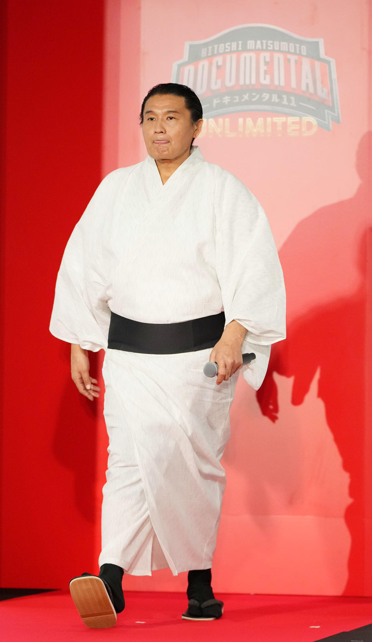 ドキュメンタルシーズン11記者会見に登場した貴乃花光司（撮影・横山健太）