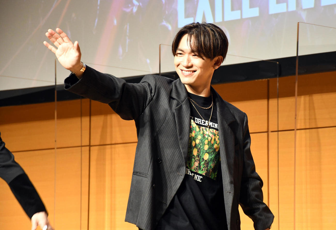 アリーナツアー「RED PHOENIX」DVD＆ブルーレイ発売記念プレミア上映会に出席したEXILE NAOTO（撮影・大友陽平）