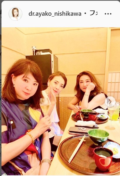 西川史子インスタグラムより