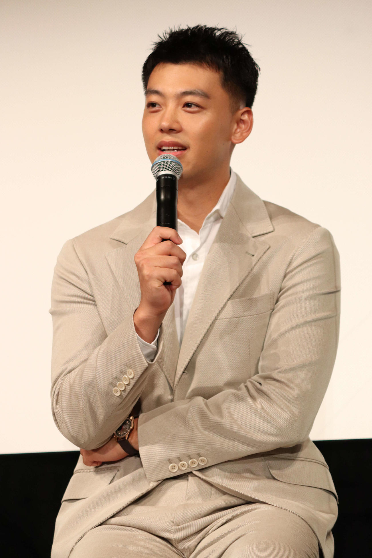 超難問でもあきらめない！？『アキラとあきら』会社員試写会で、観客からの感想に感心する竹内涼真（撮影・加藤理沙）