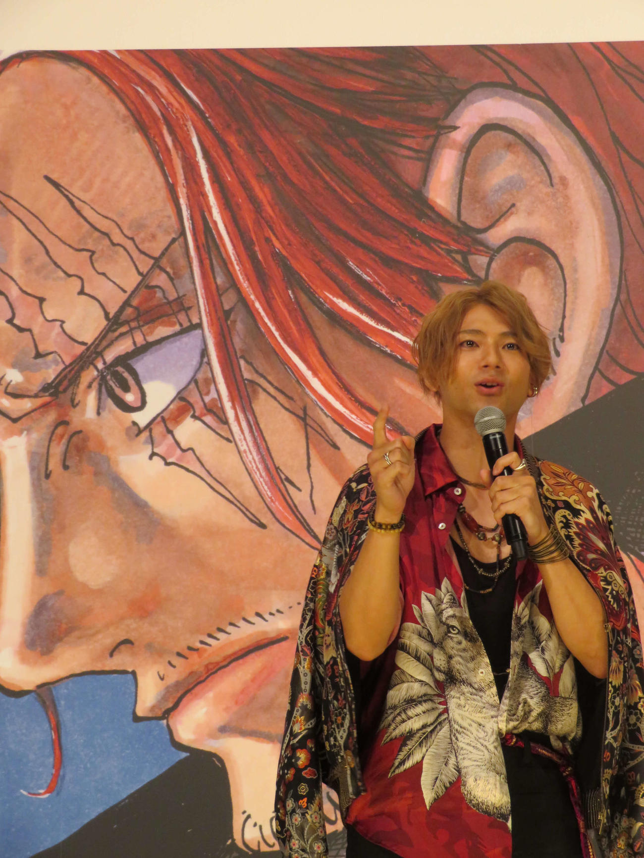 「ONE PIECE FILM RED　クラゲ海賊団の宴」で熱く語る山田裕貴（撮影・村上幸将）