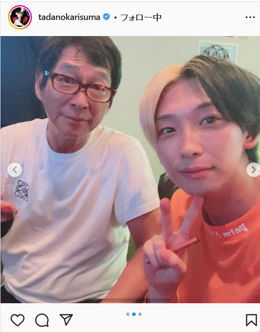 ヒカルのインスタグラムより