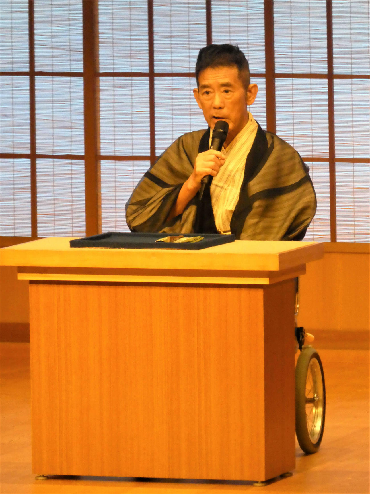 国立演芸場の8月中席公演千秋楽に出演した三遊亭円楽
