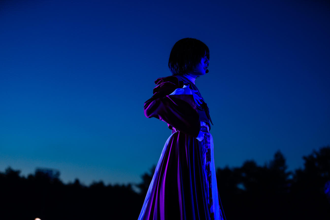 野外ライブ「W－KEYAKI FES．　2022」を開催した櫻坂46（撮影・上山陽介氏）
