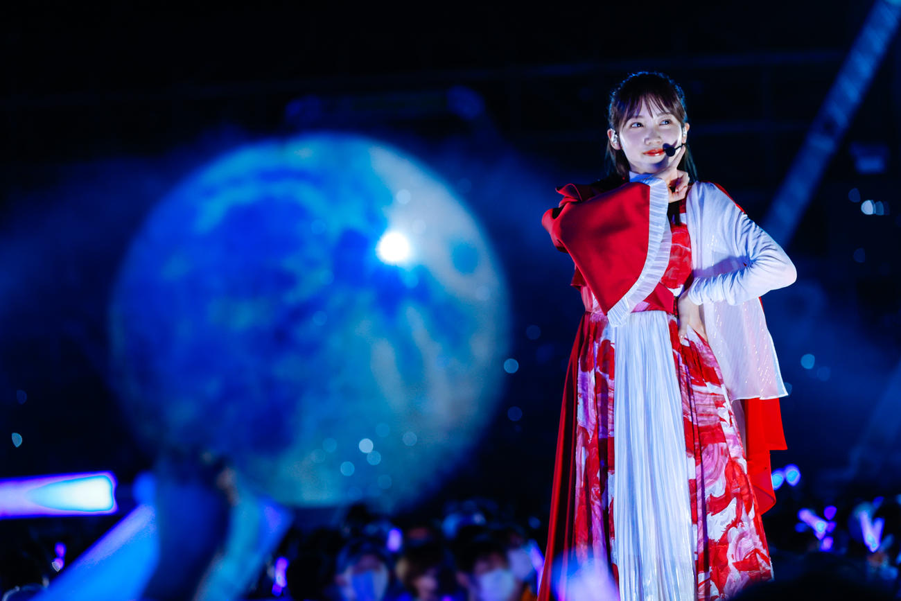 野外ライブ「W－KEYAKI FES．　2022」を開催した櫻坂46（撮影・上山陽介氏）