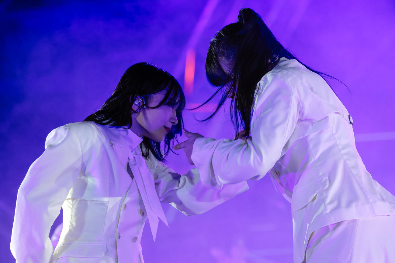 野外ライブ「W－KEYAKI FES．　2022」を開催した櫻坂46（撮影・上山陽介氏）