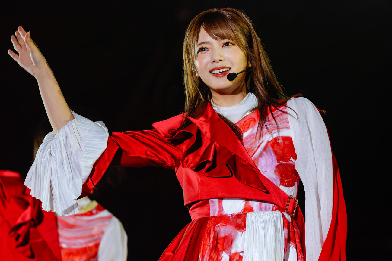 野外ライブ「W－KEYAKI FES．　2022」を開催した櫻坂46（撮影・上山陽介氏）