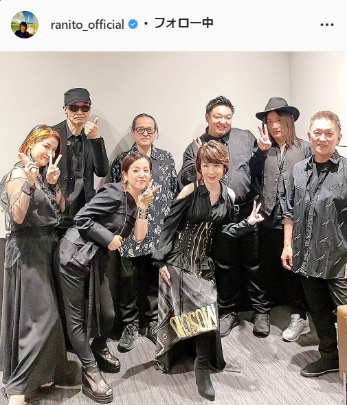 伊藤蘭のインスタグラムより