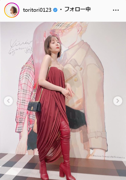 トリンドル玲奈のインスタグラムより