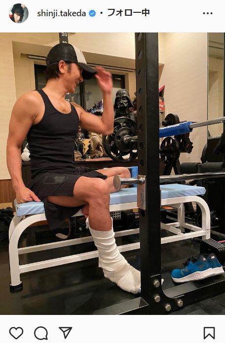 武田真治のインスタグラムより