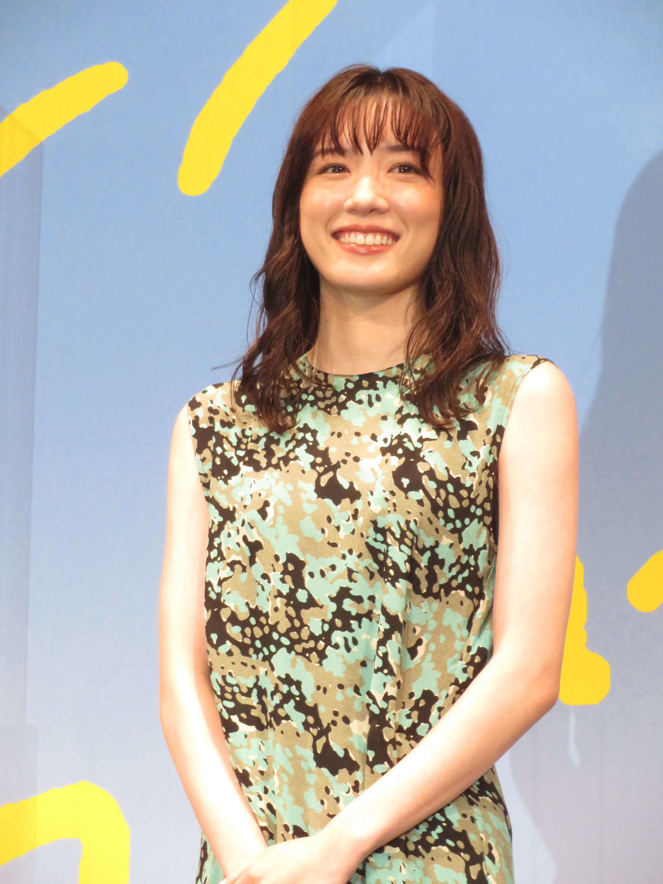 映画「マイ・ブロークン・マリコ」完成報告試写会で笑みを浮かべる永野芽郁（撮影・村上幸将）