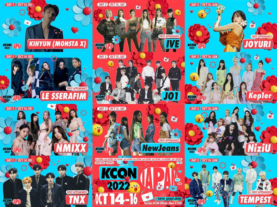 「KCON 2022 JAPAN」第1弾の出演者たち