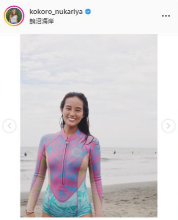 忽滑谷こころアナウンサーのインスタグラムより