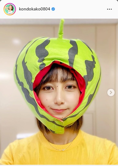 近藤夏子アナウンサーのインスタグラムより