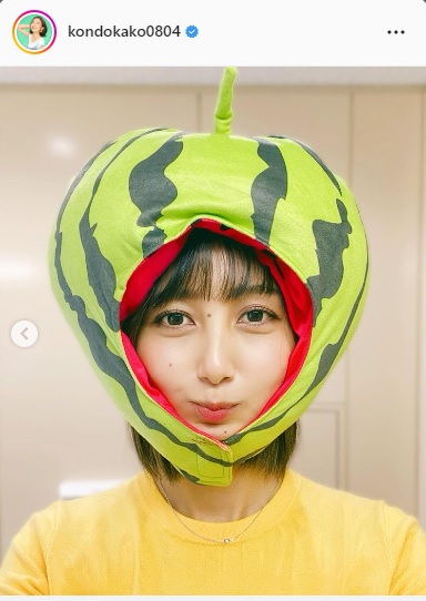 近藤夏子アナウンサーのインスタグラムより