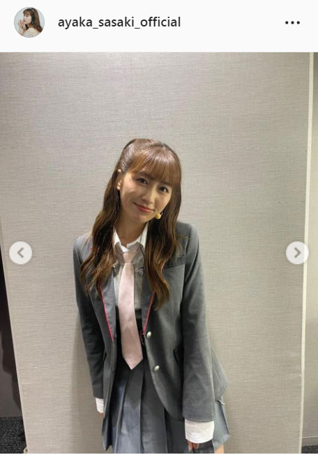 佐々木彩夏のインスタグラムより