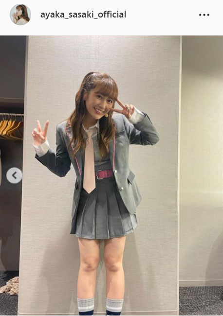 佐々木彩夏のインスタグラムより