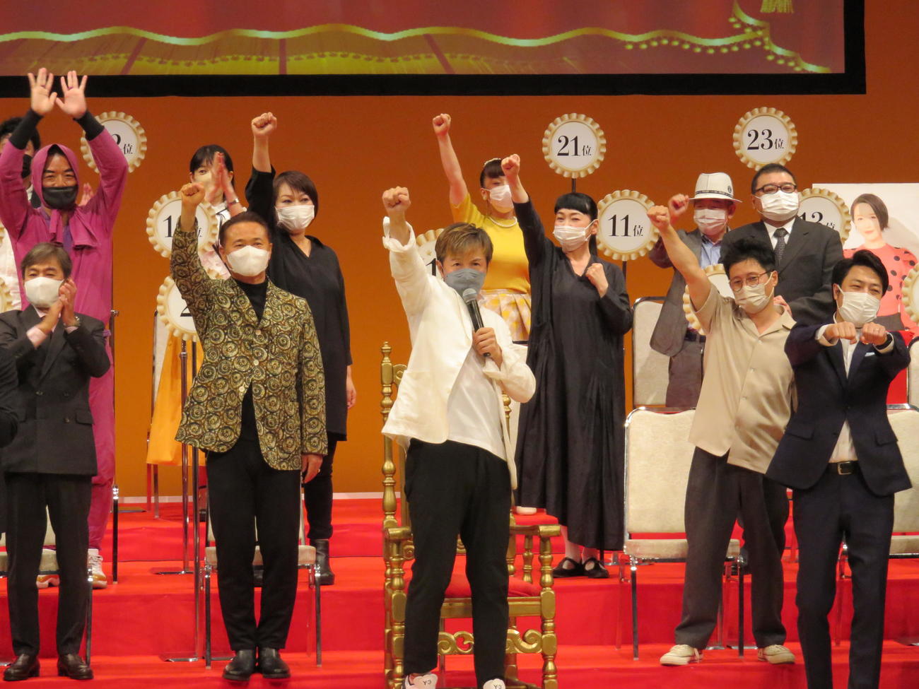 吉本新喜劇総選挙で1位のアキ（撮影・村上久美子）