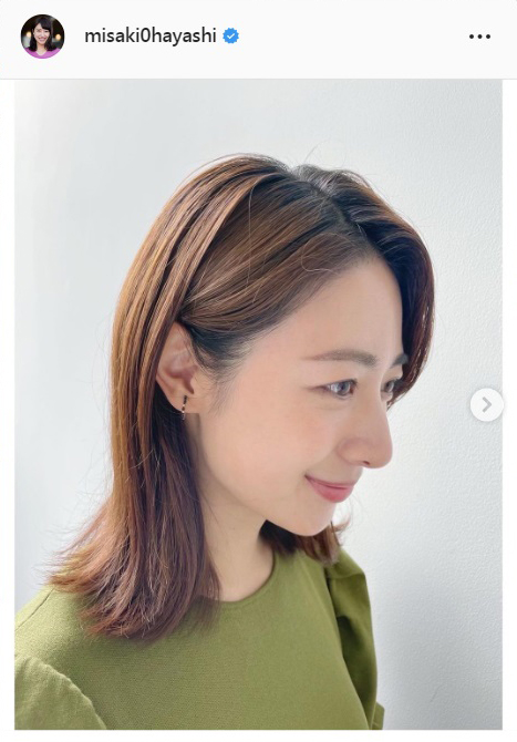 林美沙希アナのインスタグラムより