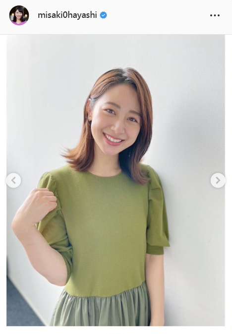 林美沙希アナのインスタグラムより