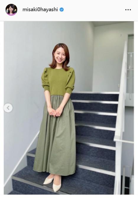 林美沙希アナのインスタグラムより