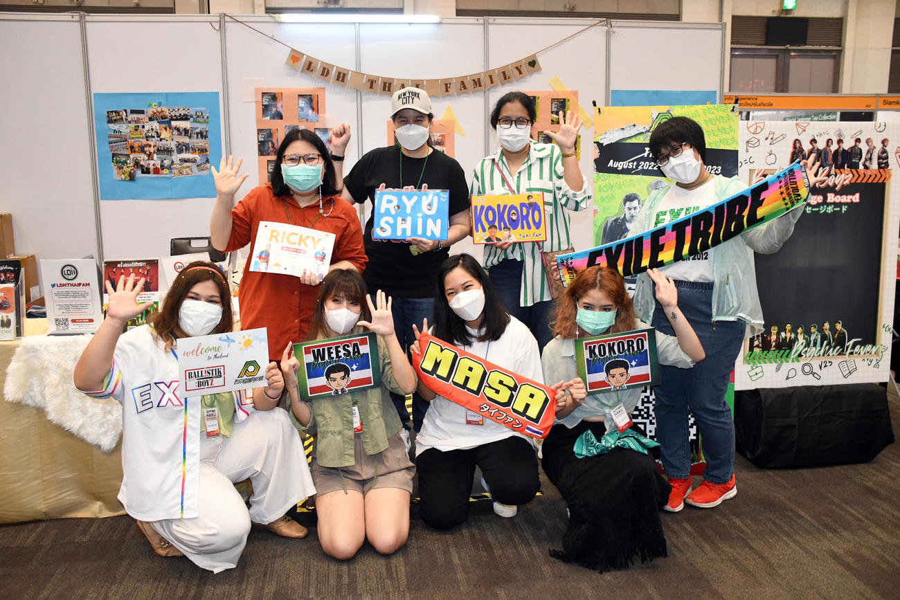 「バンコク日本博2022」内でブースを設置するなど熱烈な現地のLDHファン（撮影・大友陽平）
