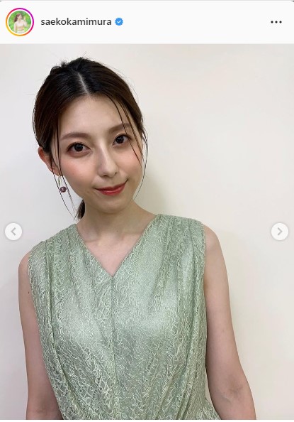 TBS上村彩子アナウンサーのインスタグラムより