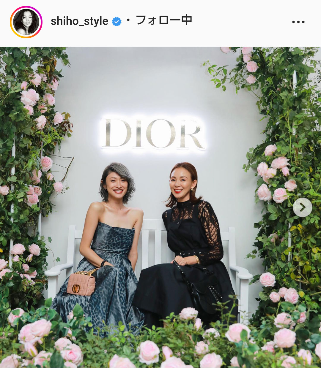 SHIHOのインスタグラムより