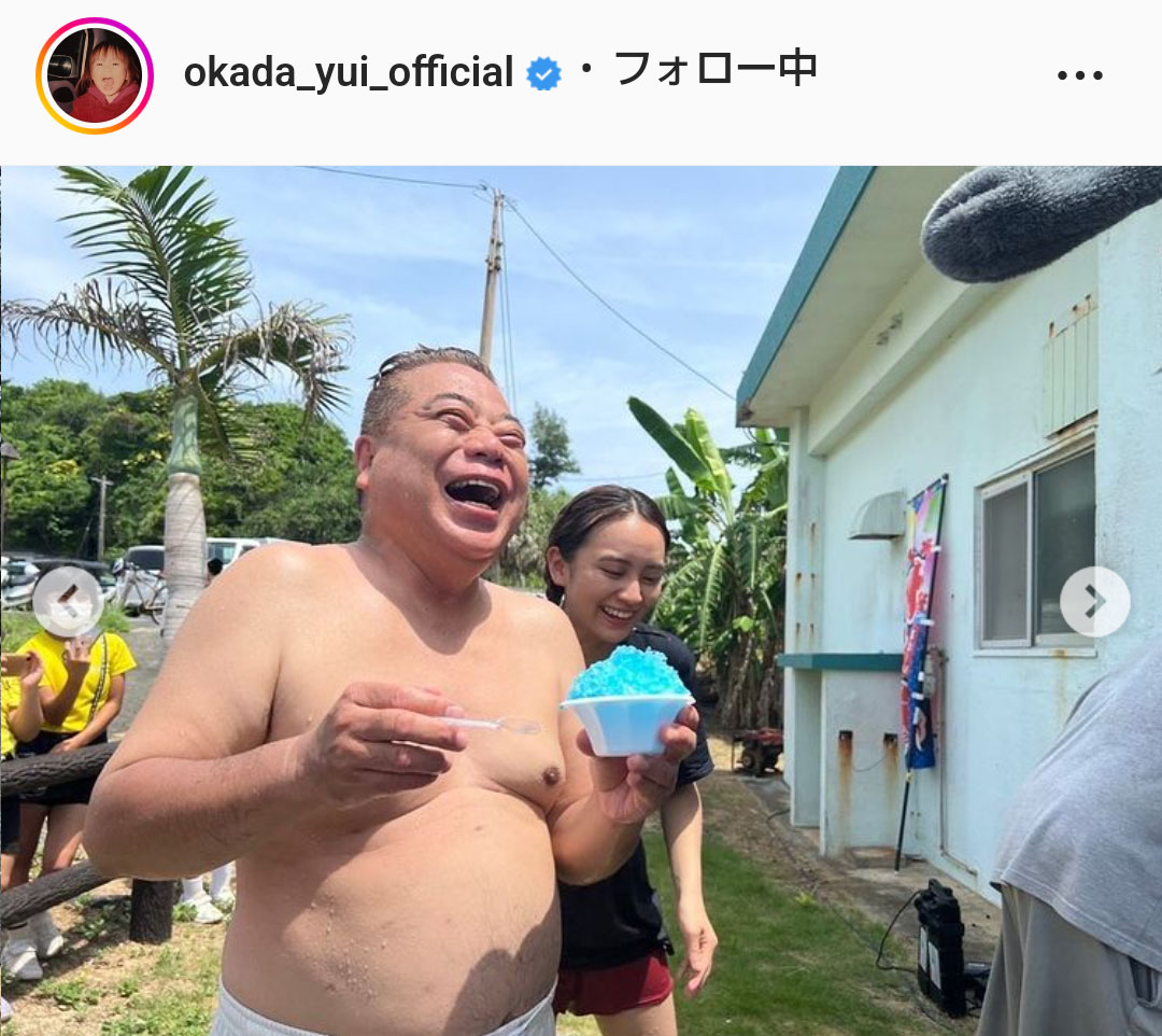 岡田結実のインスタグラムより
