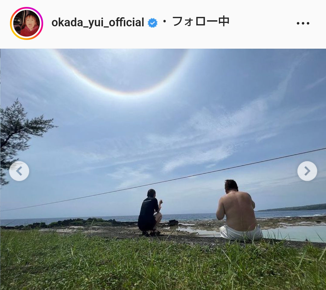 岡田結実のインスタグラムより