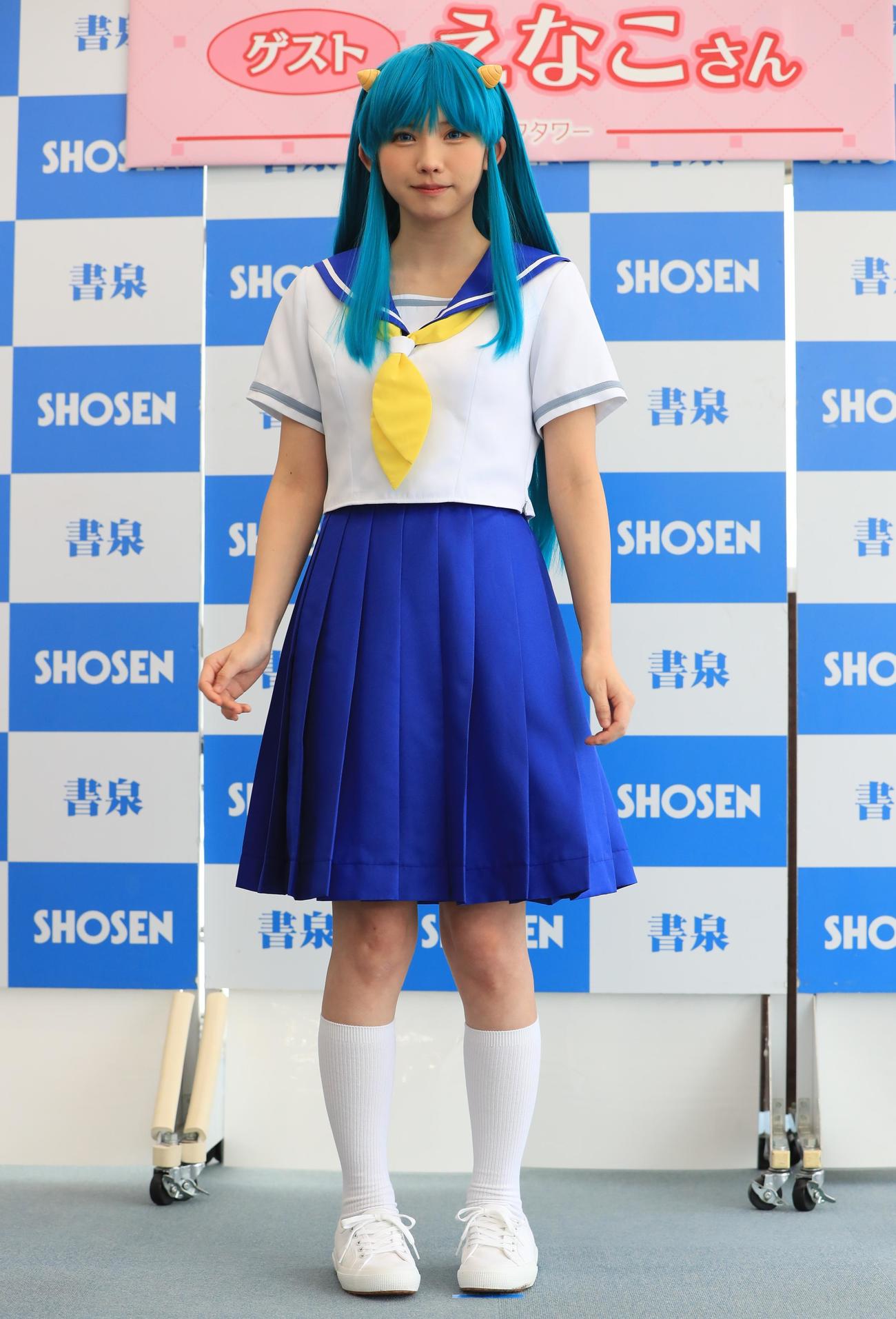 コスプレ写真集「こすみっくわーるど」発売記念イベントに登壇したえなこ（撮影・藤塚大輔）