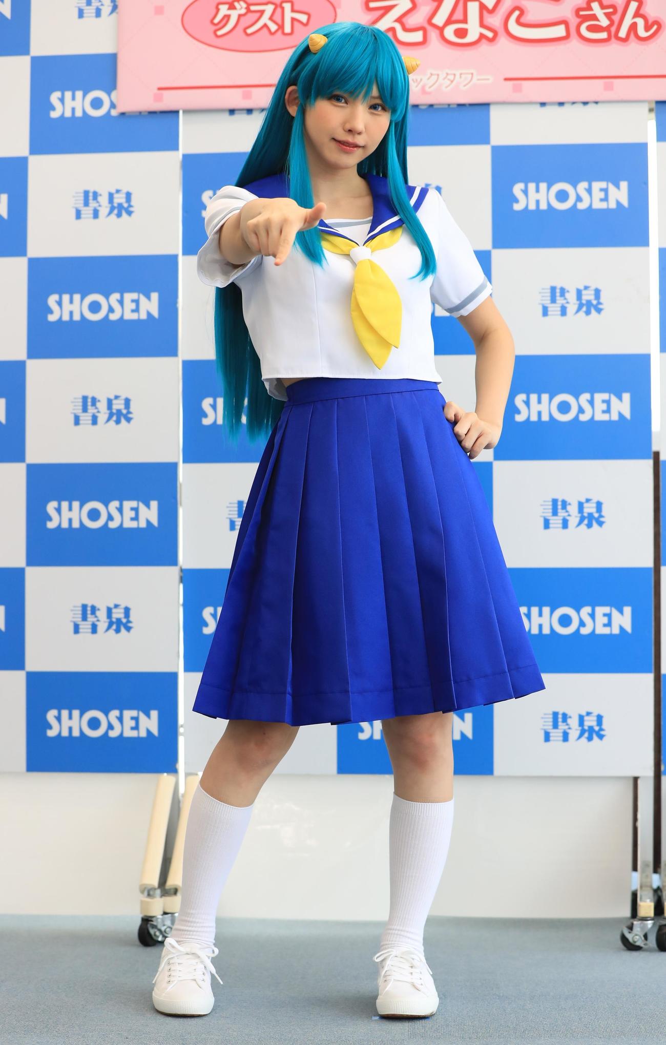 コスプレ写真集「こすみっくわーるど」発売記念イベントに登壇したえなこ（撮影・藤塚大輔）