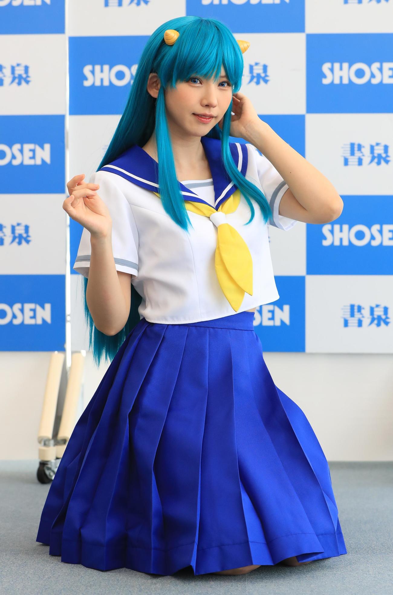 コスプレ写真集「こすみっくわーるど」発売記念イベントに登壇したえなこ（撮影・藤塚大輔）