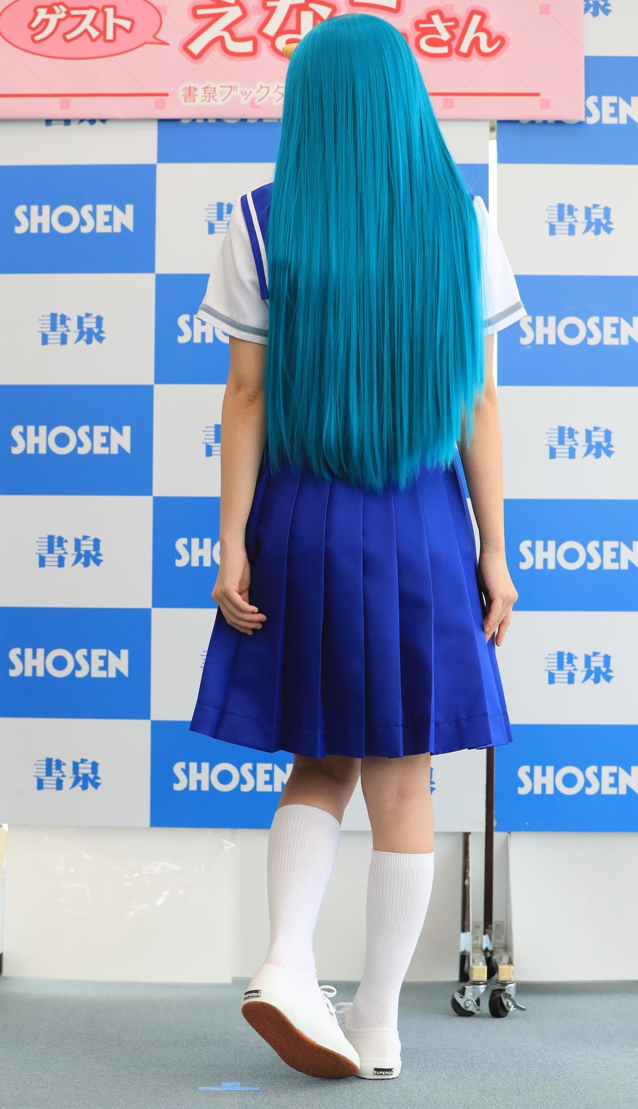 コスプレ写真集「こすみっくわーるど」発売記念イベントに登壇したえなこ（撮影・藤塚大輔）