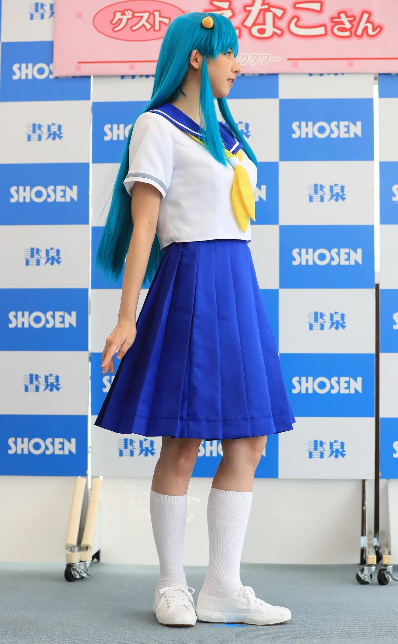 コスプレ写真集「こすみっくわーるど」発売記念イベントに登壇したえなこ（撮影・藤塚大輔）