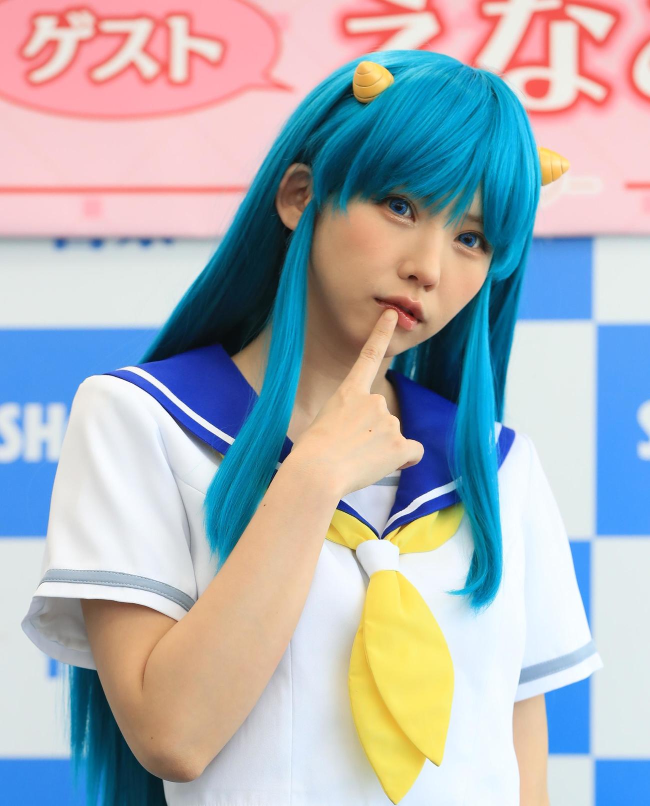 コスプレ写真集「こすみっくわーるど」発売記念イベントに登壇したえなこ（撮影・藤塚大輔）