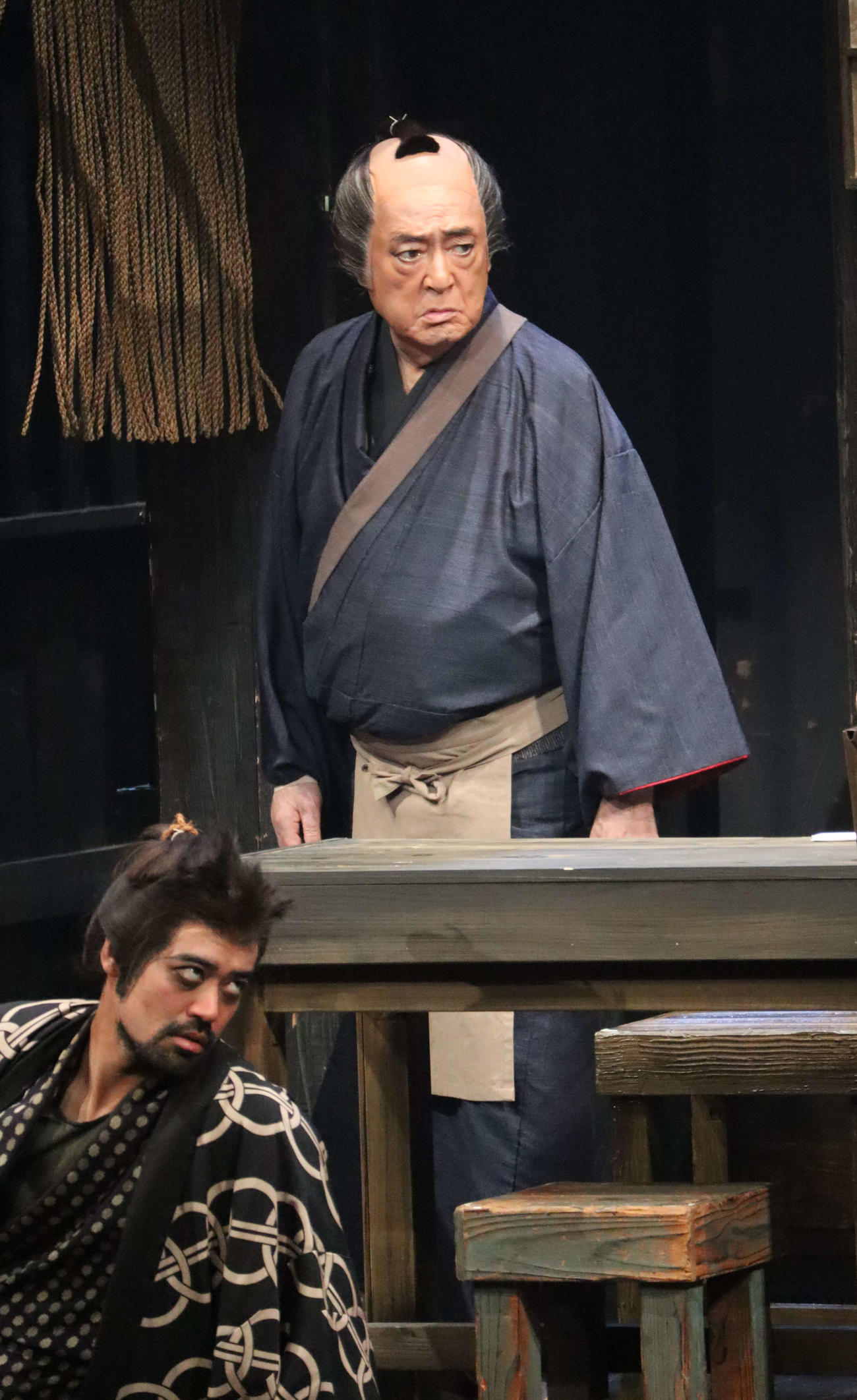舞台「いのちぼうにふろう物語」主演の仲代達矢（撮影・小林千穂）
