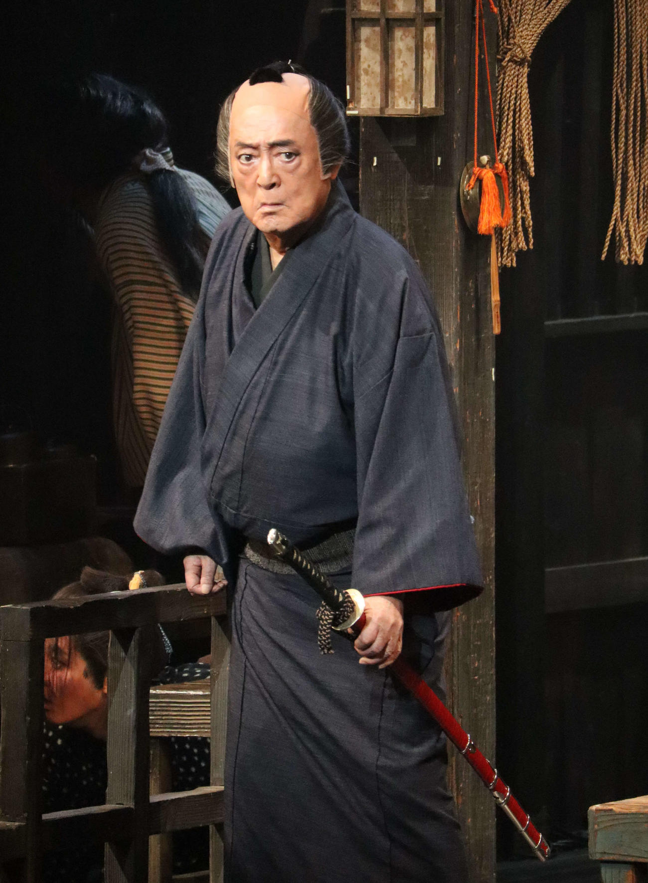 舞台「いのちぼうにふろう物語」主演の仲代達矢（撮影・小林千穂）