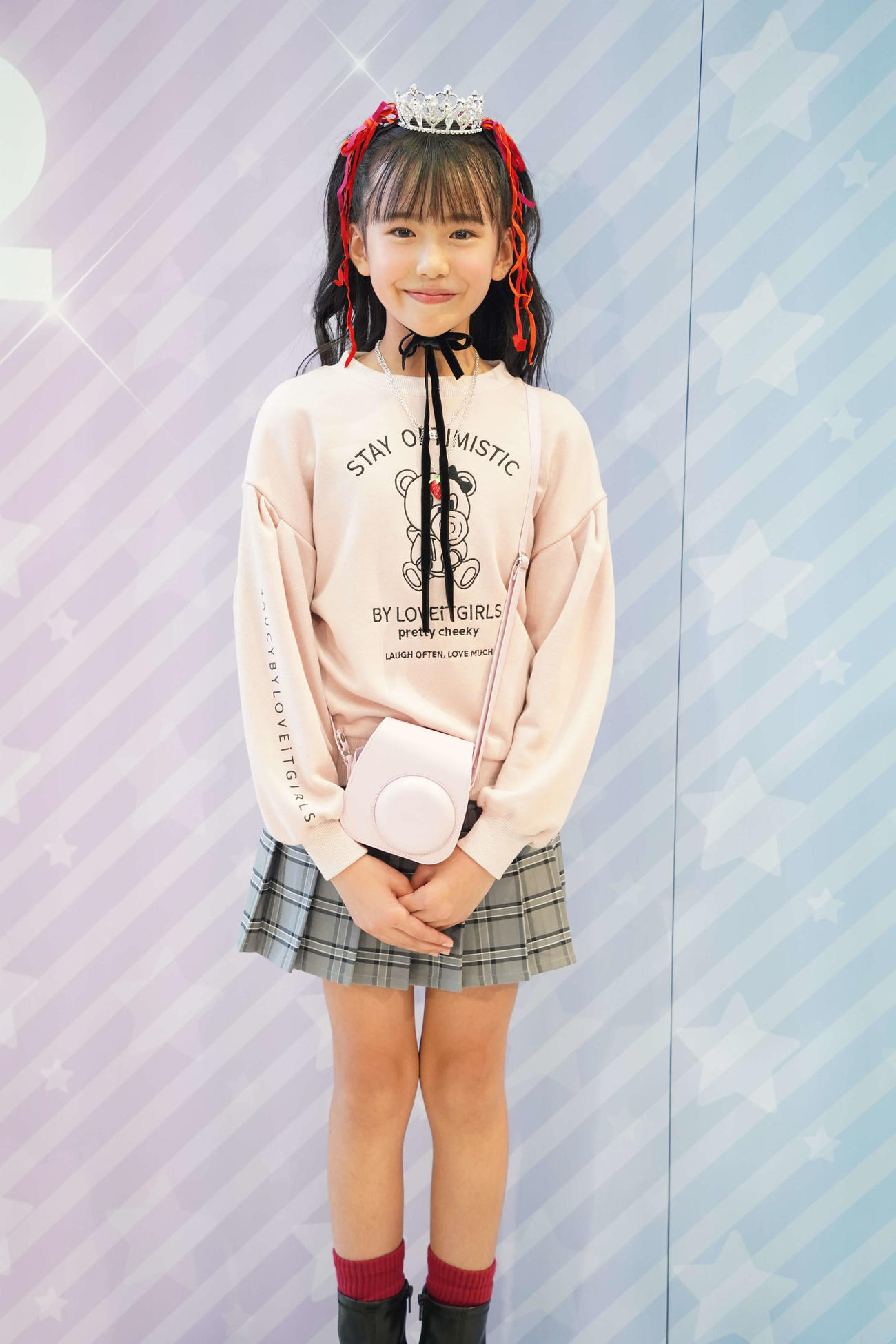 「ちゃおガール2022☆オーディション」でグランプリに輝いた、さわかさん（撮影・佐藤勝亮）
