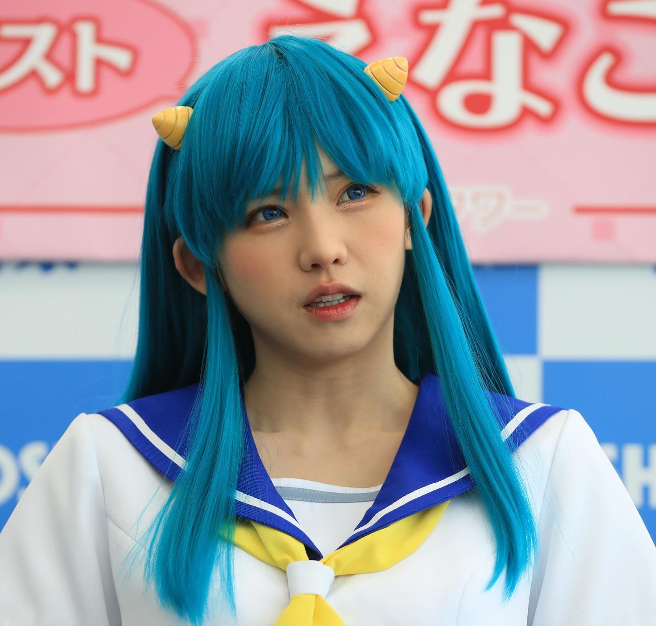 コスプレ写真集「こすみっくわーるど」発売記念イベントに登壇したえなこ（撮影・藤塚大輔）