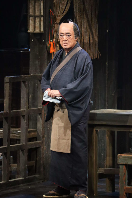 舞台「いのちぼうにふろう物語」主演の仲代達矢（撮影・小林千穂）
