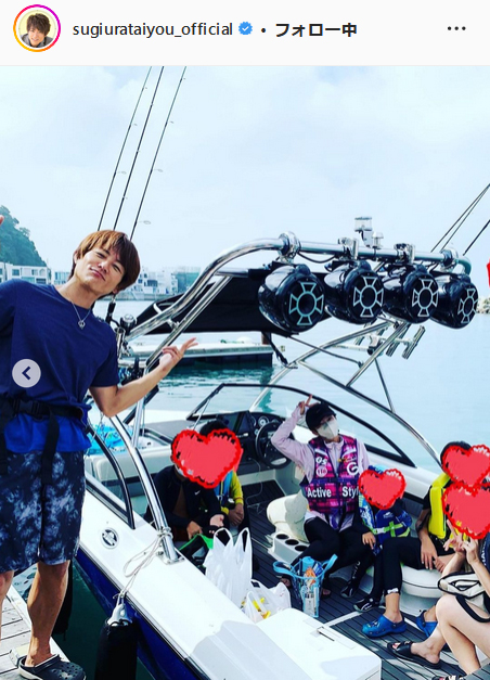 杉浦太陽のインスタグラムより