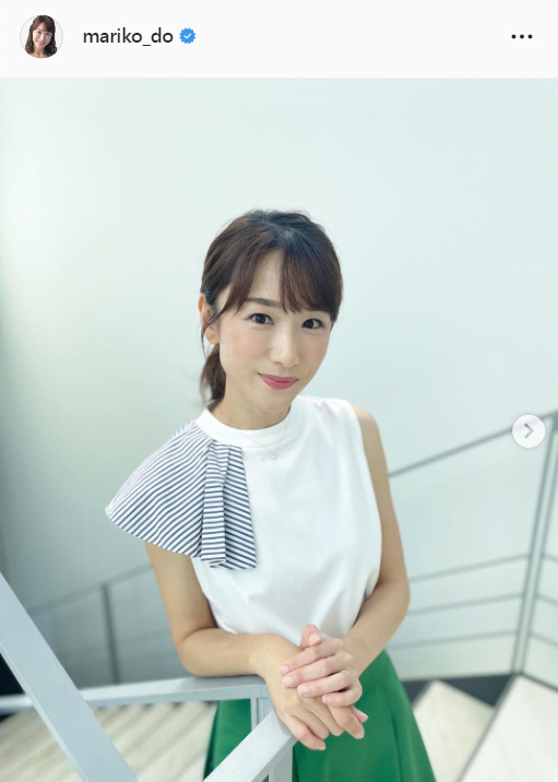 堂真理子アナのインスタグラムより