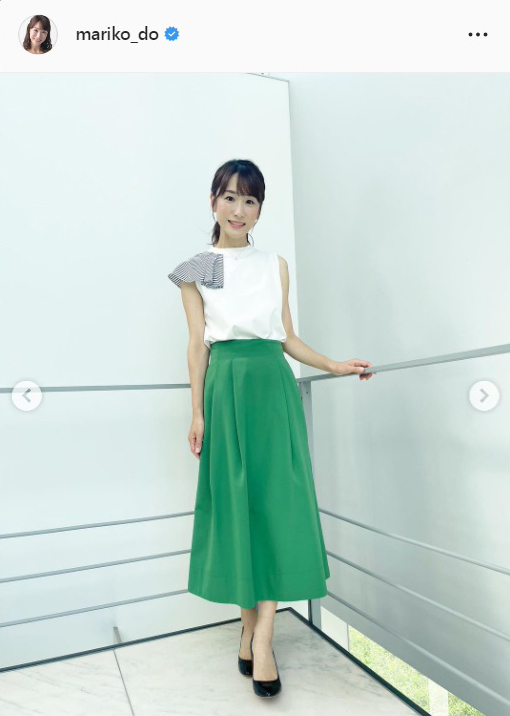 堂真理子アナのインスタグラムより