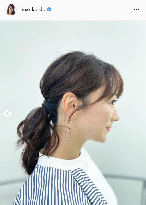 堂真理子アナのインスタグラムより
