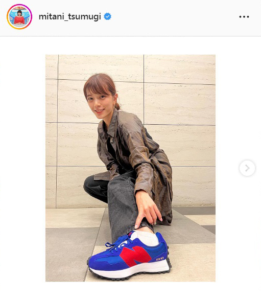 三谷紬アナのインスタグラムより