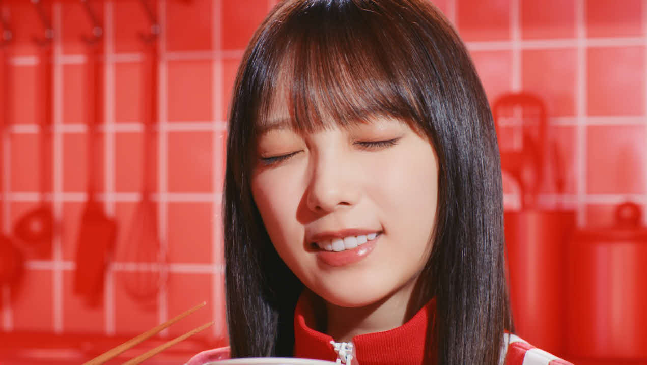 サンヨー食品の主力カップめんブランド「カップスター」の新CMに出演する乃木坂46の与田祐希（C）乃木坂46LLC