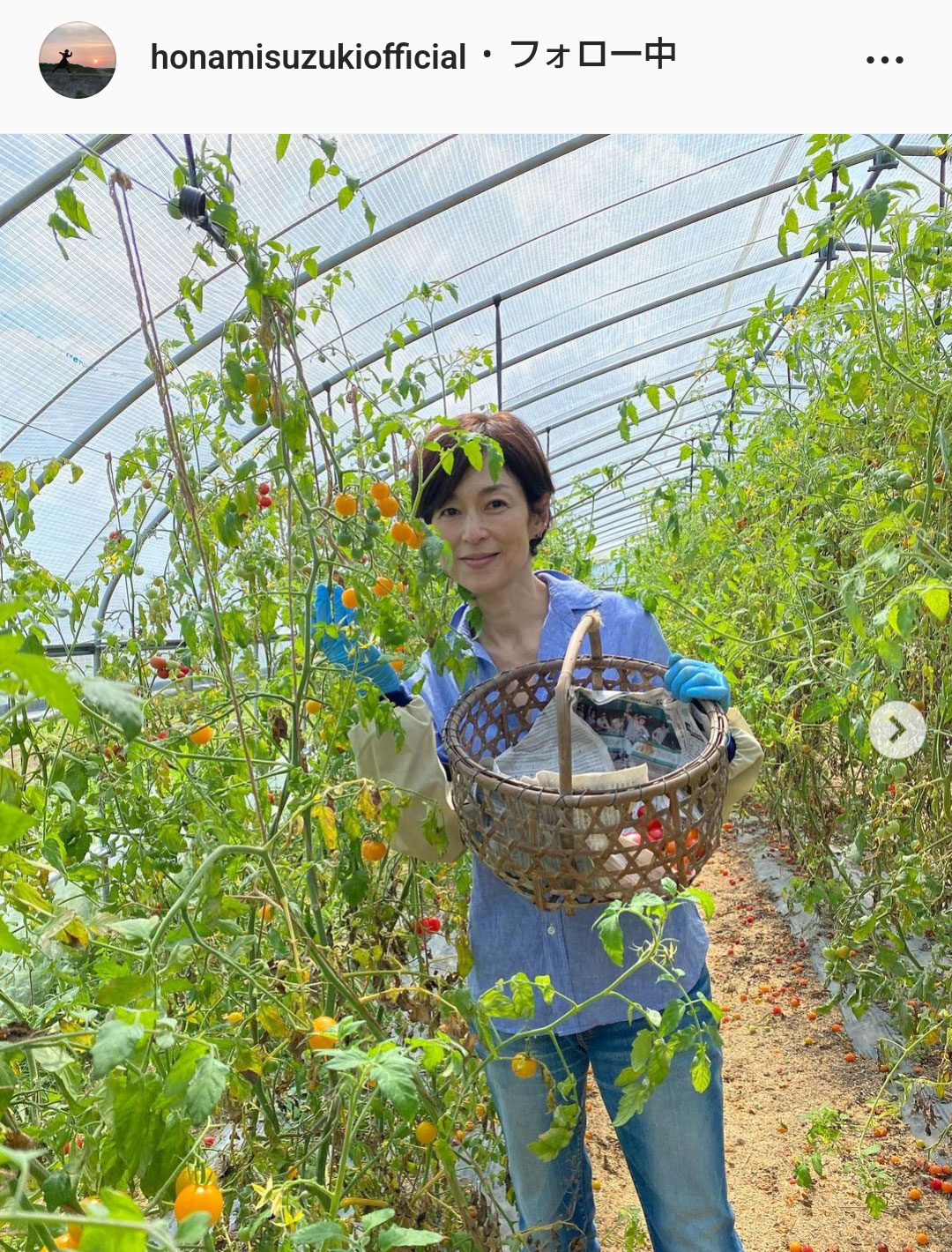 鈴木保奈美のインスタグラムより