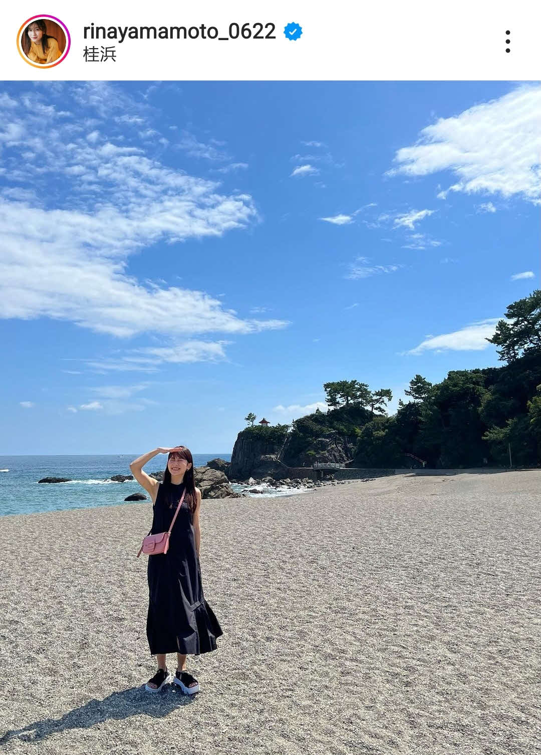 山本里菜アナのインスタグラムより